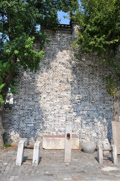 徽派建筑 青磚墻