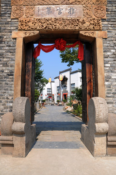 徽派建筑 木雕大門