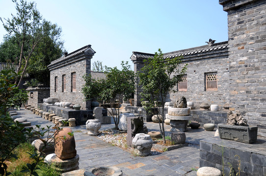 徽派建筑 青磚墻