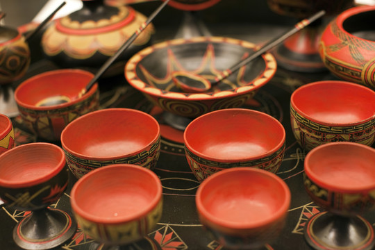 少數(shù)民族生活用具 漆器