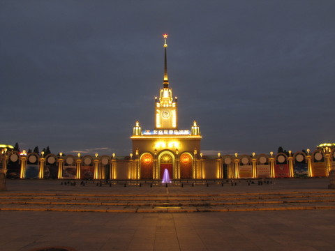 北京展覽館夜色