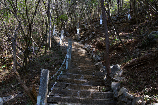 登山石階