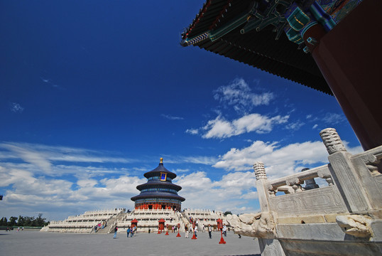 北京天壇祈年殿和龍出水
