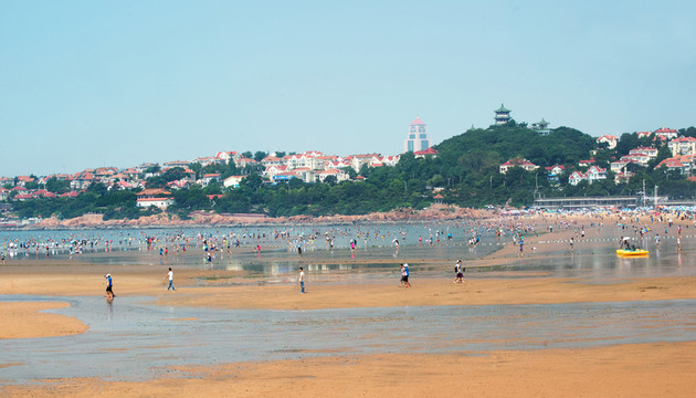 青島第一海水浴場(chǎng)全景圖