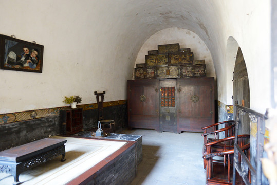 山西省靈石王家大院室內(nèi)陳設(shè)