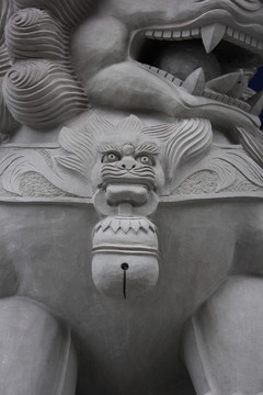 獅子雕塑局部