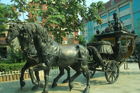 天津歷史風(fēng)貌建筑 古典馬車