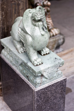 揚(yáng)州東關(guān)街 民俗雕塑 門墩