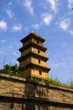 西安香積寺外建筑