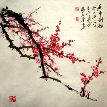 國畫梅花