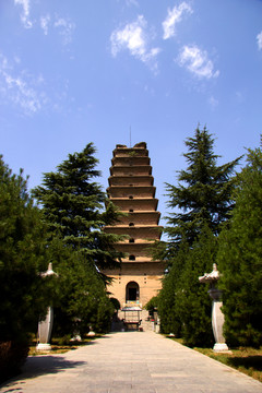 西安香積寺善導(dǎo)塔全景