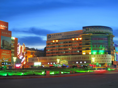 呼伦贝尔城市 夜景（非高清）