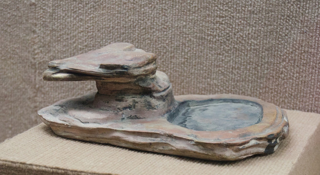 山形紅絲石硯