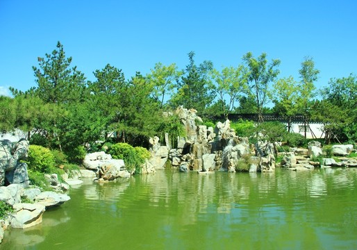 園博會(huì)憶江南園湖景