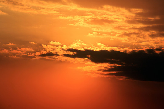 夕陽 晚霞