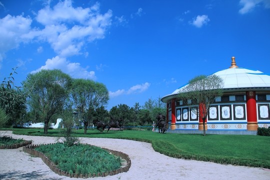 園博會呼和浩特園蒙古包