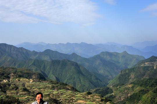 浙江麗水 南尖巖 山峰 早晨