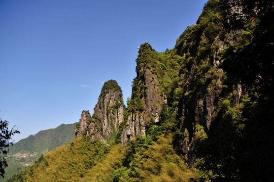 浙江麗水 南尖巖 山峰 早晨