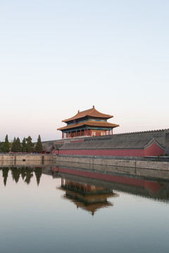 北京故宮博物院黃昏