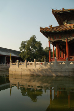 國子監(jiān)辟雍局部水景圓形水池