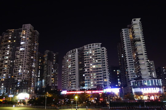 深圳建筑群夜景