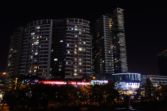 深圳建筑群夜景