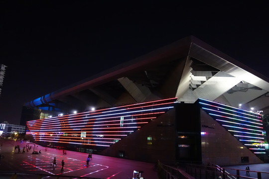 寶安體育館夜景