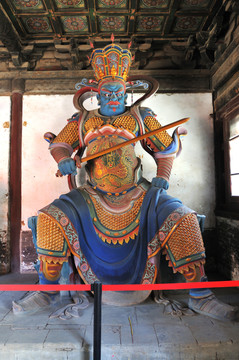 北京大覺(jué)寺天王殿四大天王塑像