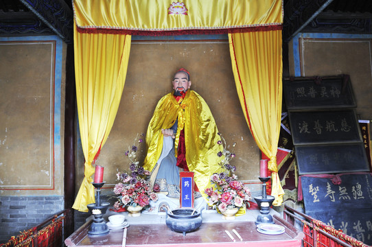 北京妙峰山藥王塑像