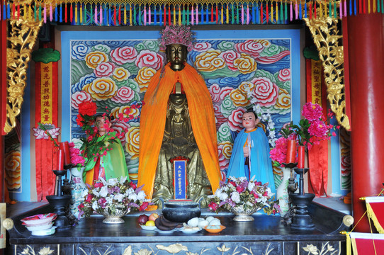 北京妙峰山碧霞元君塑像