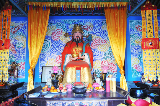 北京妙峰山財(cái)神趙公明塑像