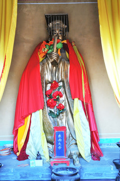 北京妙峰山東岳大帝塑像