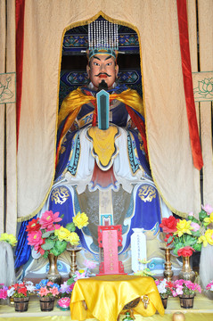 丫髻山東岳廟東岳大帝塑像