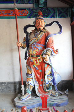 丫髻山東岳廟岳飛元帥塑像