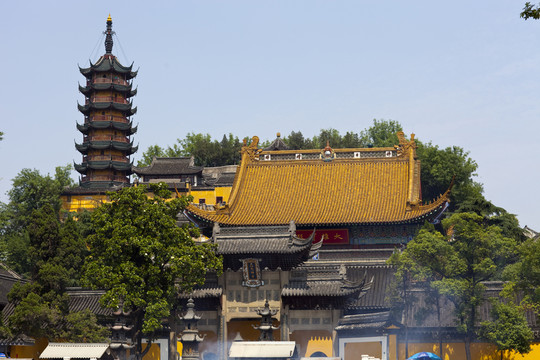 金山寺 寺廟 江天禪寺 廟宇