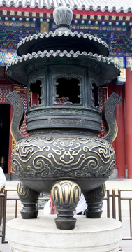 北京頤和園仁壽殿香爐