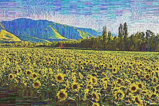 線畫   葵花地