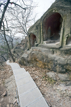 千佛崖 石窟 棲霞山 棲霞寺
