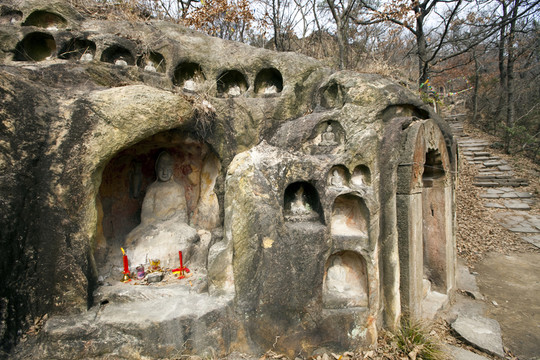 千佛崖 石窟 棲霞山 棲霞寺
