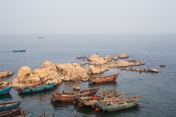 海灣 漁船