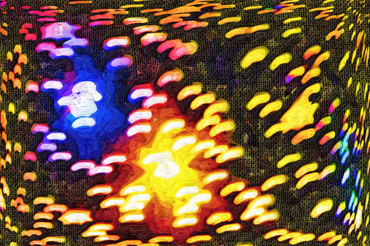七彩裝飾畫(huà)