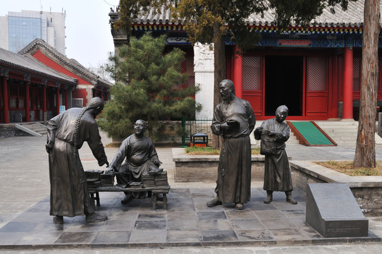 老北京風(fēng)情雕塑