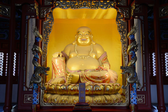 三仙山玉佛寺中彌勒佛金像
