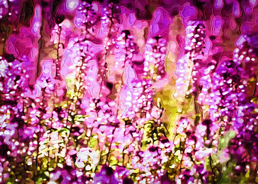 花朵裝飾畫 抽象畫