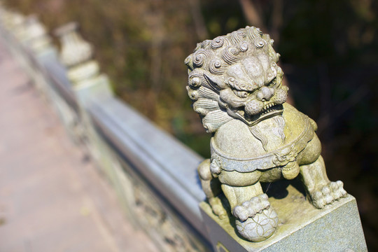 五泄禪寺 石獅子