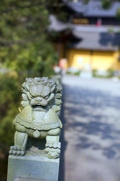 五泄禪寺 石獅子