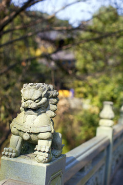 五泄禪寺 石獅子