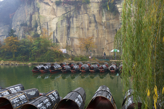 浙江紹興 東湖 烏篷船 水鄉(xiāng)
