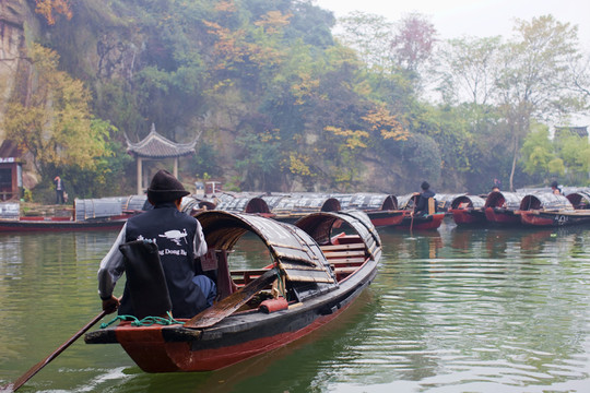 紹興東湖 烏篷船