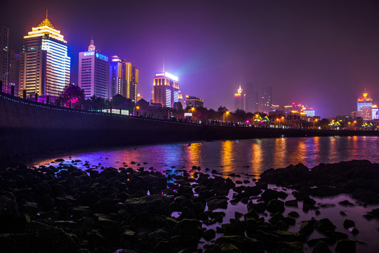 青島濱海夜景